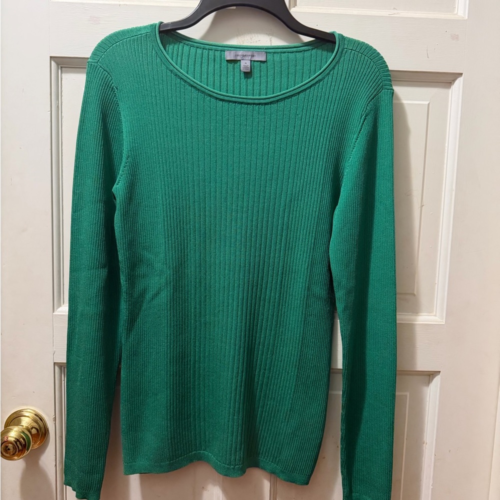 Classiques Entier Vibrant Green Ribbed Sweater - Picture 2 of 5
